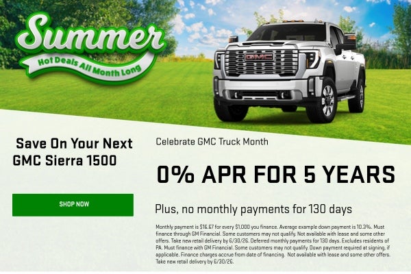 Summer Saving With GMC!
