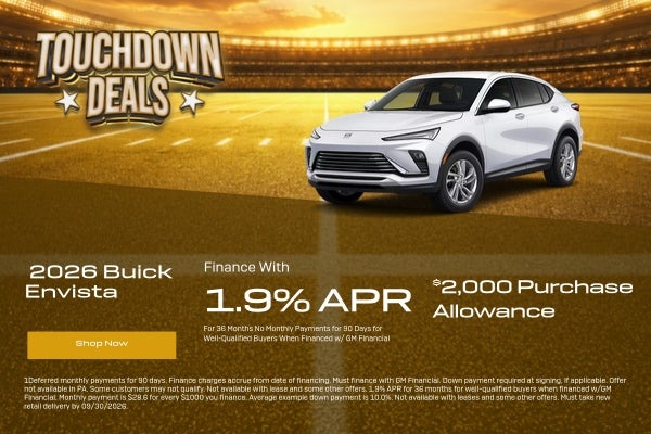 Low Financing options available on the Buick Envista