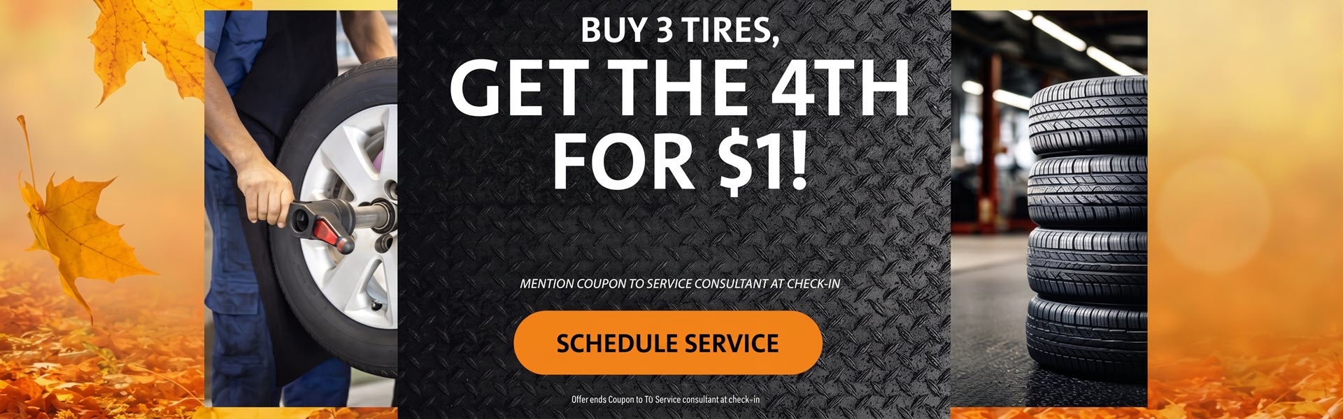 Buy 3 Get 1 Free Tire Special